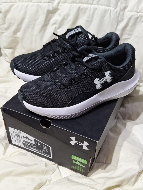 Under Armour Shoes - Under Armour Women's Black & White Lightweight Mesh Trainers